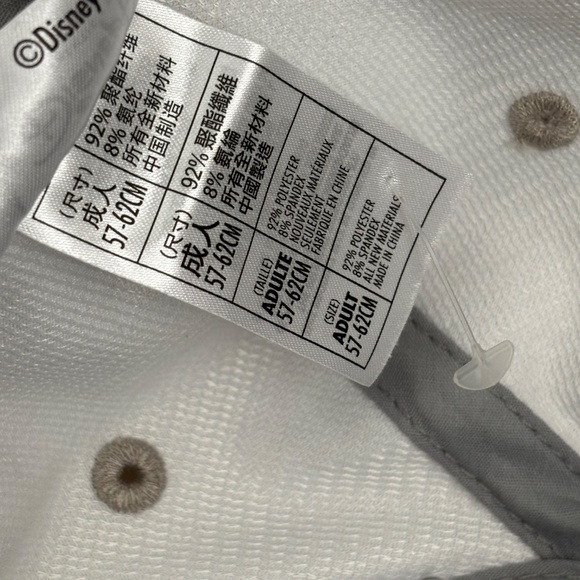 Disney Parks MICKEY MOUSE Hat Shiny SILVER Cap Adult Strapback Embroidered NEW - Picture 11 of 13